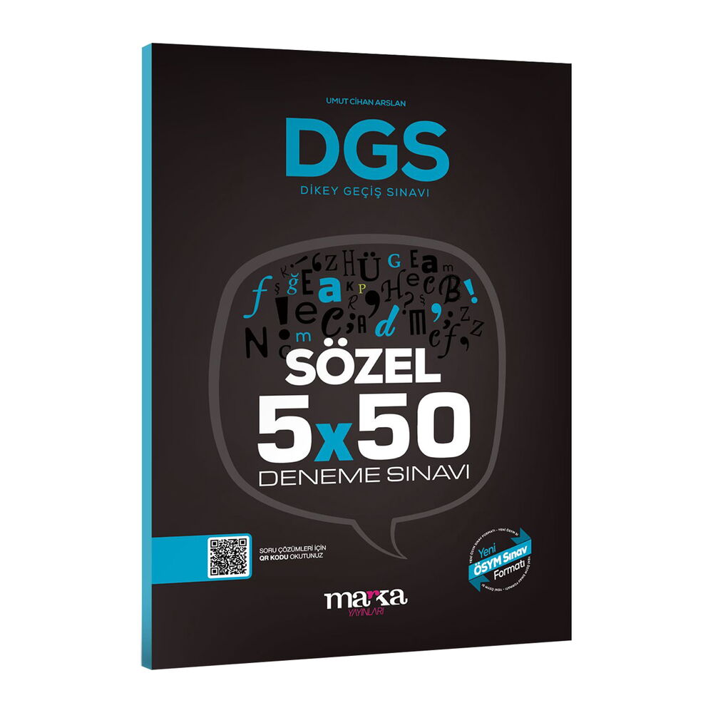 2026 DGS Sözel 5x50 Deneme Sınavı Tamamı PDF Çözümlü Açıklanan Yeni Müfredat Marka Yayınları