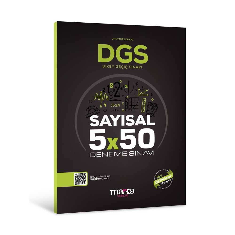 2026 DGS Sayısal 5x50 Deneme Sınavı Tamamı PDF Çözümlü Açıklanan Yeni Müfredat Marka Yayınları
