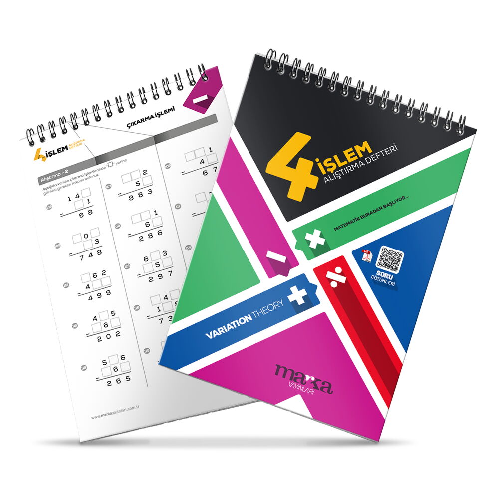 2026 Tüm ÖSYM ve MEB Sınavları için 4 işlem Matematik Alıştırma Defteri Marka Yayınları