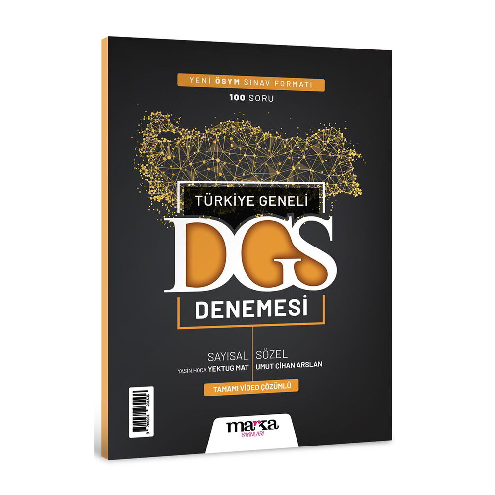 2026 DGS Türkiye Geneli Sayısal Sözel Yeni Sınav Müfredatına Uygun Deneme Marka Yayınları