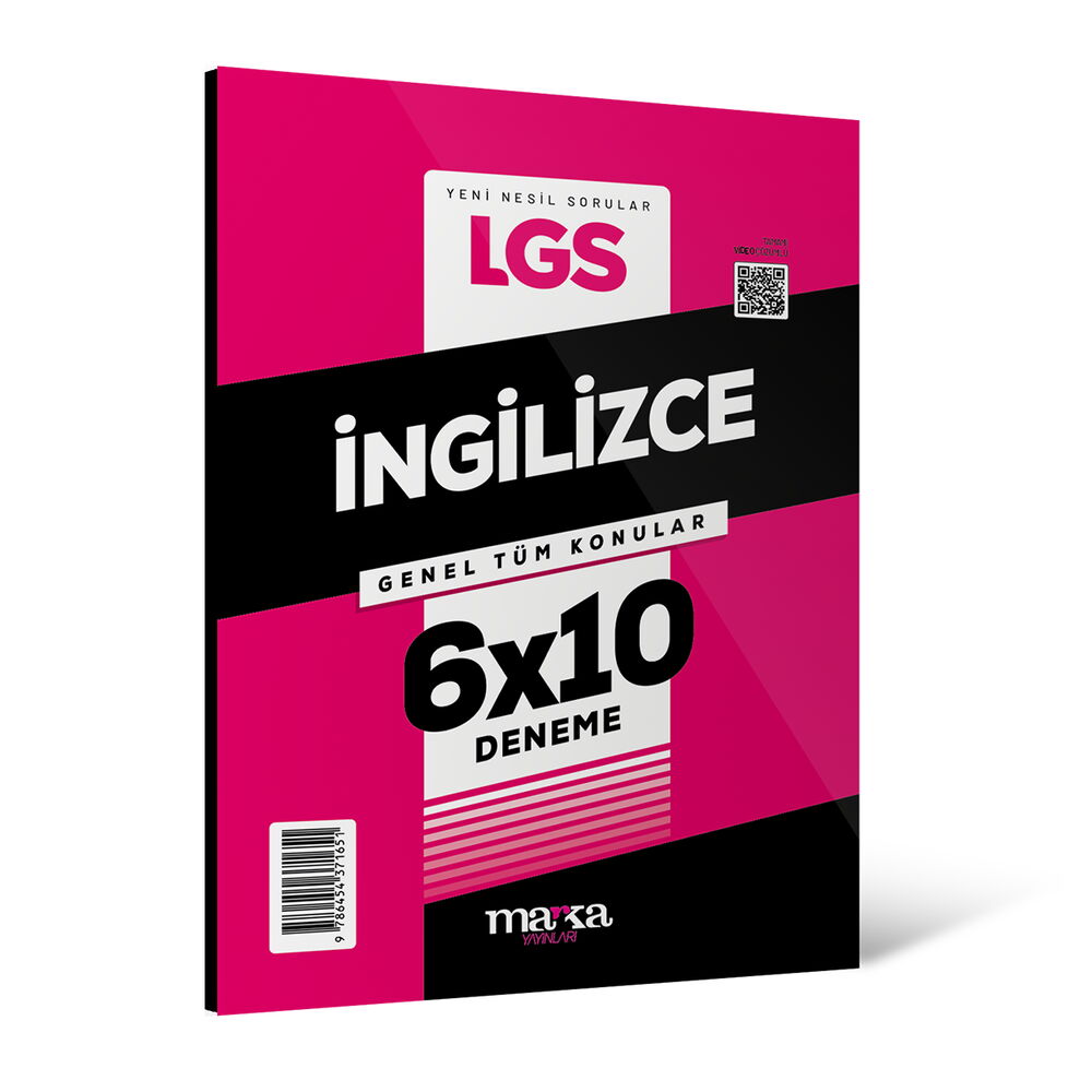 2025 LGS Genel Tüm Konular İngilizce 6 Deneme Marka Yayınları