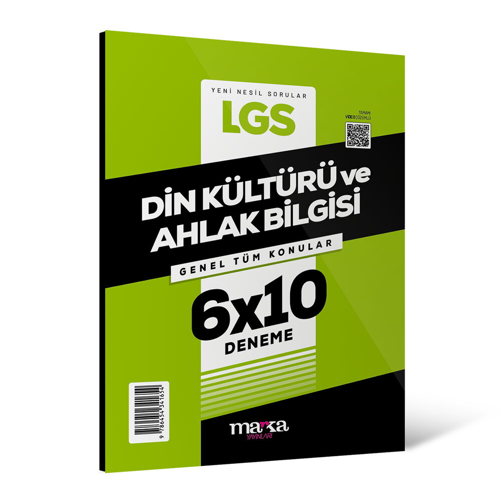 2025 LGS Genel Tüm Konular Din Kültürü ve Ahlak Bilgisi 6 Deneme Marka Yayınları