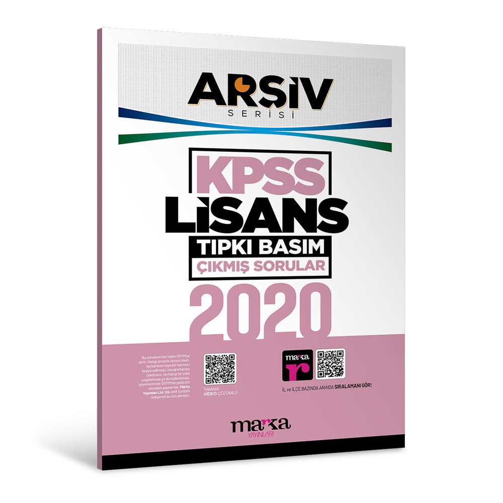 2020 Lisans Genel Yetenek Genel Kültür Tıpkı Basım Çıkmış Sorular Tamamı Video Çözümlü Marka Yayınları