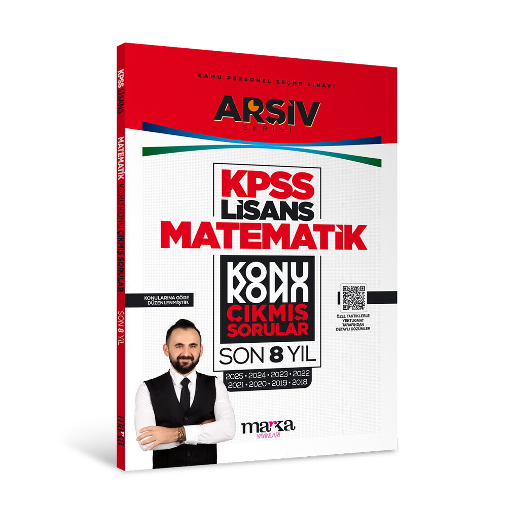 KPSS Lisans Matematik Konu Konu Çıkmış Sorular Son 8 yıl Çıkmış Sorular (2025 Dahil) Marka Yayınları