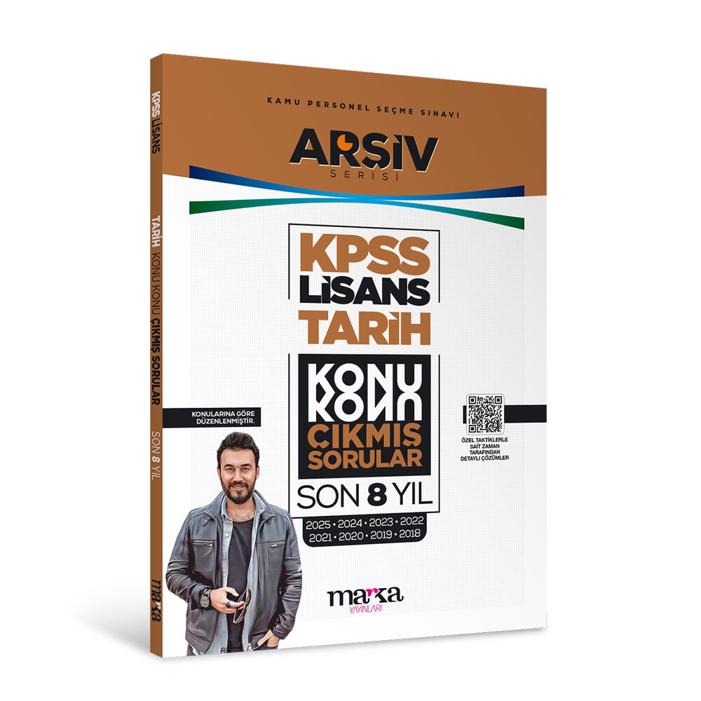 KPSS Lisans Tarih Konu Konu Çıkmış Sorular Son 8 yıl Çıkmış Sorular (2025 Dahil) Marka Yayınları