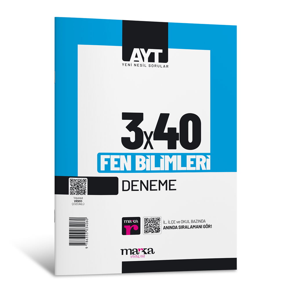 2026 AYT Fen Bilimleri 3x40 Deneme