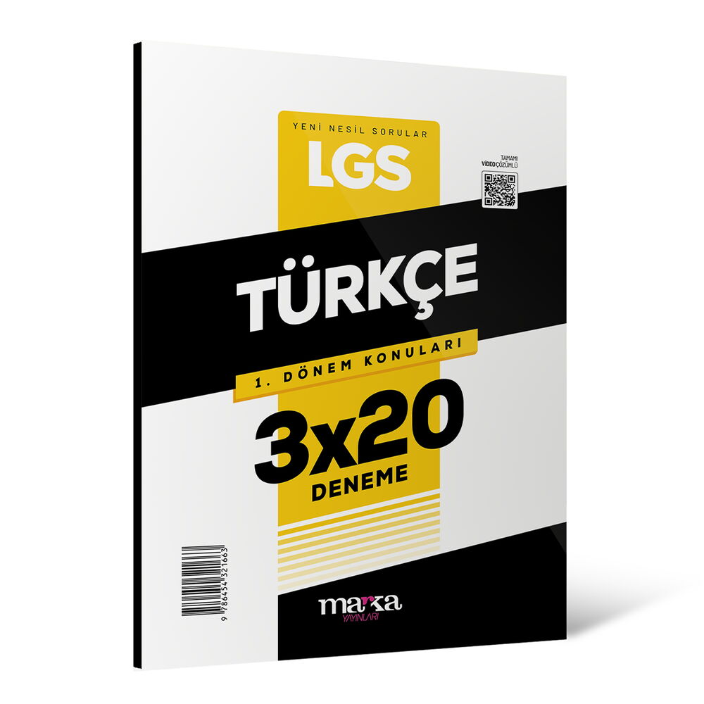 2026 LGS 1.Dönem Konuları Türkçe 3 Deneme Marka Yayınları