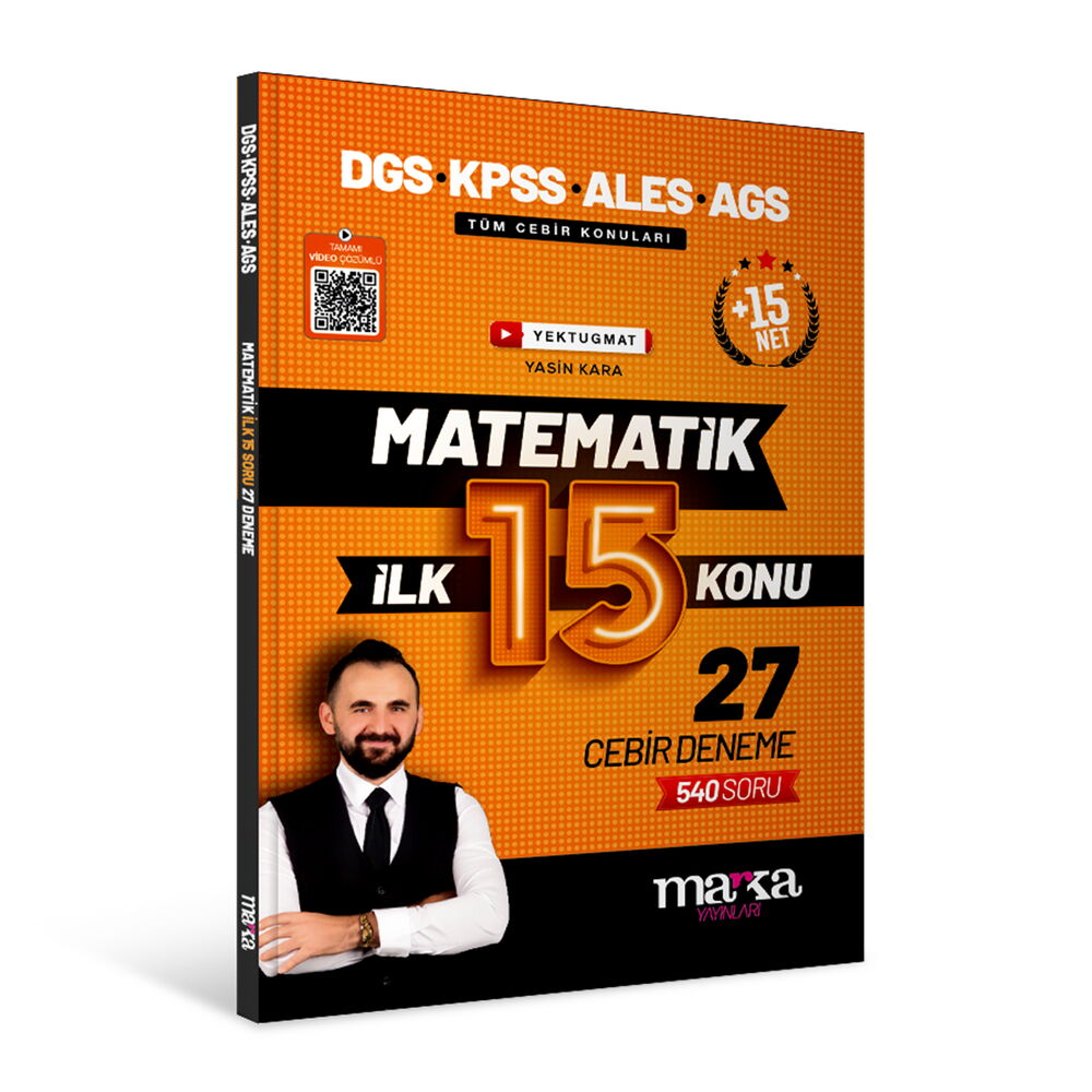 2026 DGS KPSS ALES AGS Yektugmat Matematik İlk 15 Konu 27 Deneme Marka Yayınları