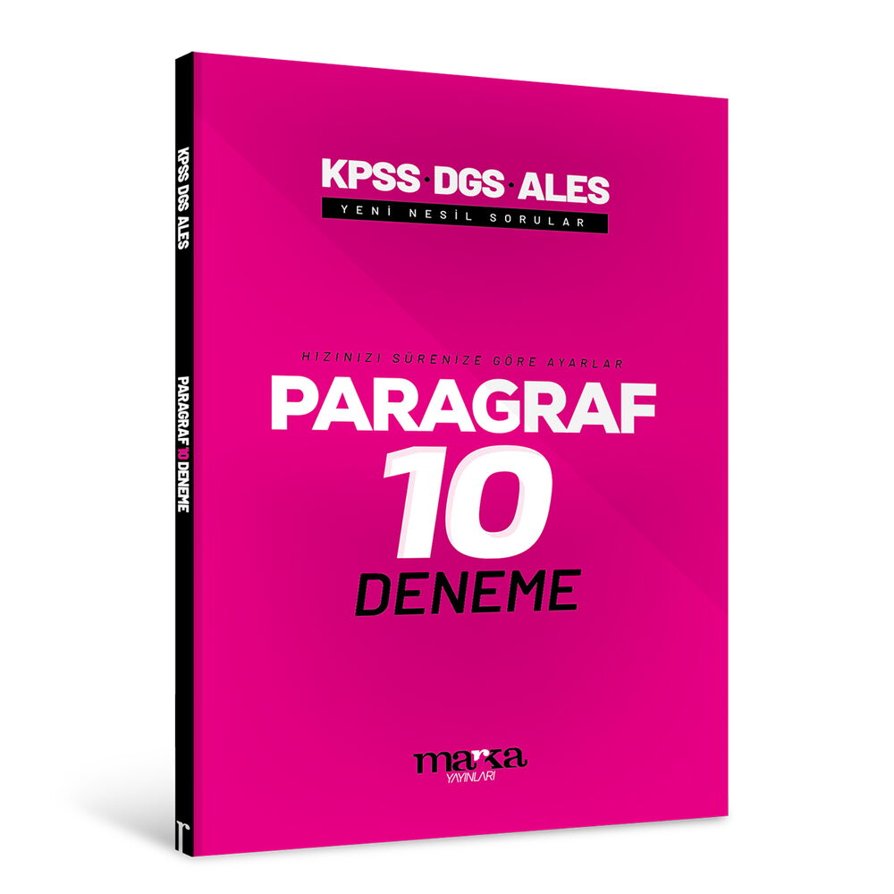 2026 KPSS-DGS-ALES Paragraf 10 Deneme Tamamı Video Çözümlü